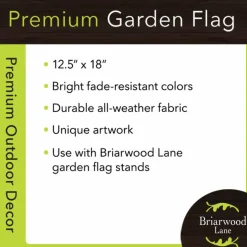 Autumn Pumpkin Trio House Flag Sunflowers Fall 28" x 40" Briarwood Lane