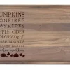17" Autumn Things Walnut Cutting Board