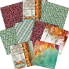 AUTUMN WOODS PATTERN 12 X12 SCRAPBOOK PAPER SET