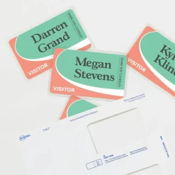 Avery Customizable Self-Laminating ID Cards, 2.25" x 3.5", White Printable Inserts, 30 Laminated ID Cards (5361)
