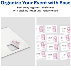 Avery Flexible Printable Name Tags, 2-1/3
