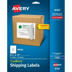Avery Full-Sheet Printable Shipping Labels, 8.5