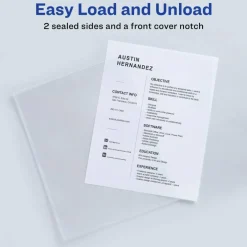 Avery Heavy Duty Plastic Document Sleeves, Holds up to 25 Sheets, 12 Clear Sleeves (72611)