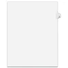 Avery 11 in. x 8.5 in. 26-Tab E Avery Style Preprinted Legal Exhibit Side Tab Index Dividers - White (25/Pack)