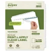 Avery 11 in. x 8.5 in. 12-Tab Index Maker EcoFriendly Print and Apply Clear Label Dividers - White (5 Sets/Pack)