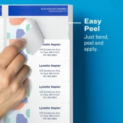 Avery Matte Clear Shipping Labels, Sure Feed Technology, Inkjet, 2" x 4", 100 Labels (18863)