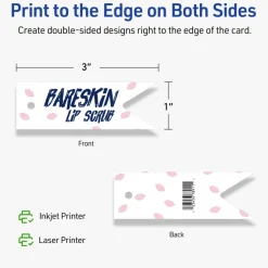 Avery Printable Banner Rectangle Flag Tags, Sure Feed Technology, 2" x 3-1/2", Matte Kraft Brown Cardstock, Print-to-The-Edge, Laser/Inkjet Printable, 80 Total