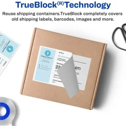 Avery Printable Shipping Labels with Paper Receipts, 5-1/16" x 7-5/8", White, 50 Blank Mailing Labels (5127)