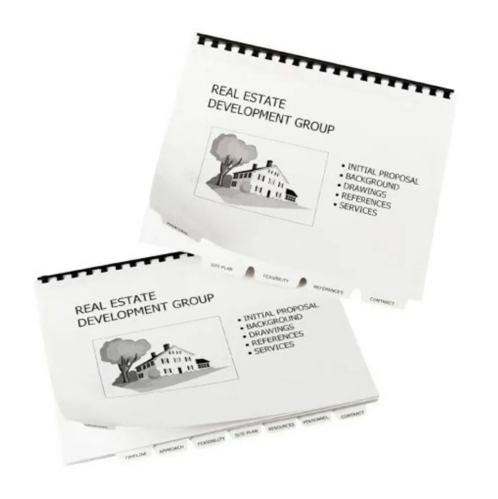 Avery Print-On 11 in. x 8.5 in. 5-Tab Customizable Unpunched Dividers - White (5/Pack)