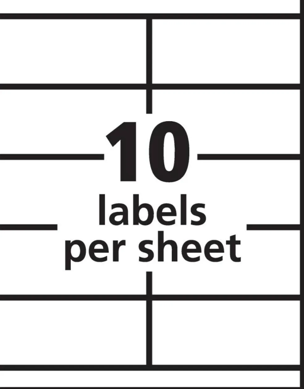 Avery Shipping Labels for Copiers, Permanent Adhesive, 2" x 4-1/4", 1,000 Labels (5352)