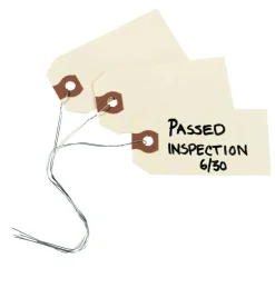 Avery Shipping Tags with Wire, 11.5 pt. Stock, 4-1/4" x 2-1/8", 1,000 Manila Hang Tags (12604)