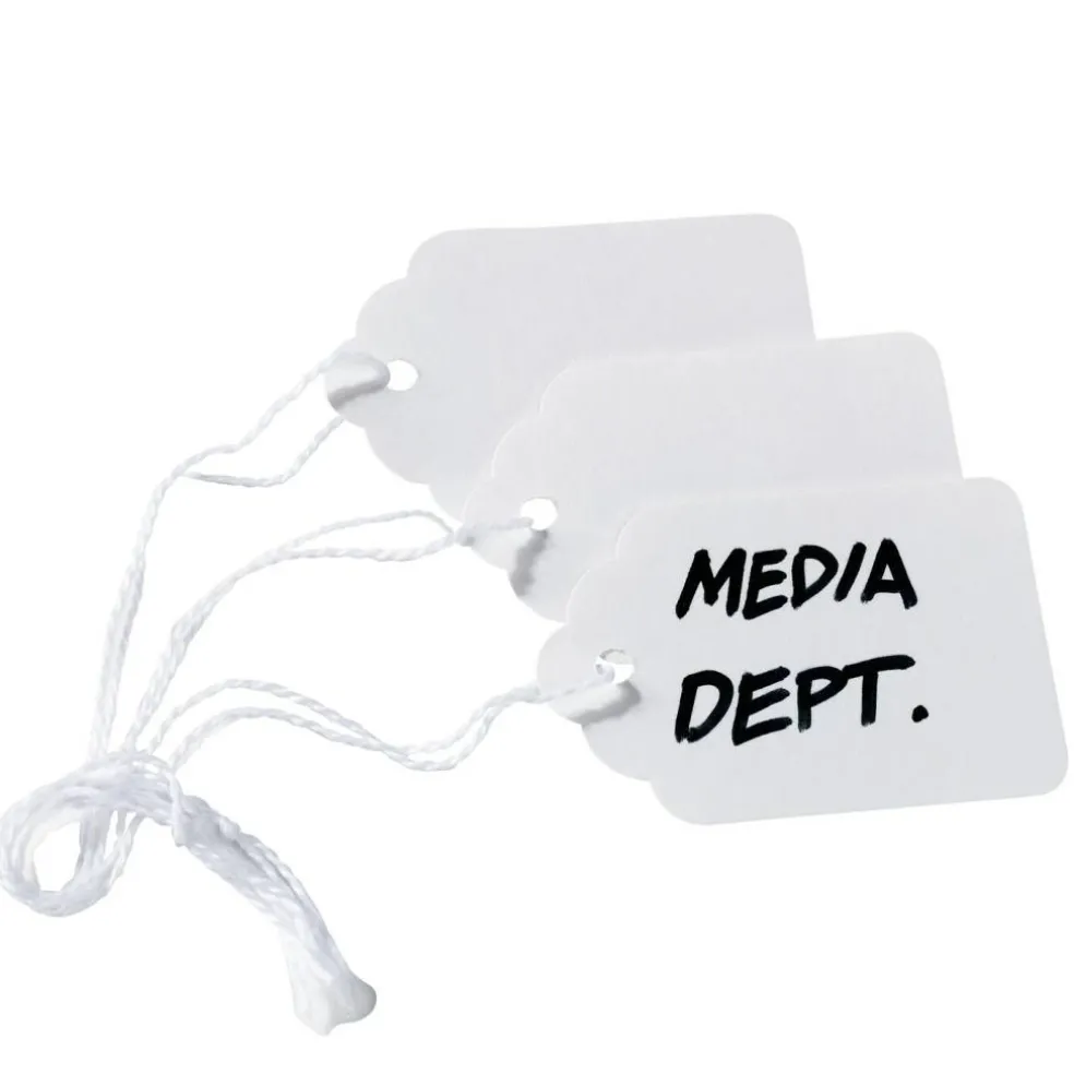 Avery White Marking Tags, Strung, 2.1 x 1.4-Inches, Pack of 1000 (12202)