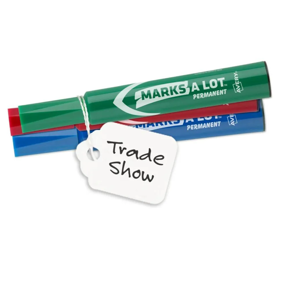 Avery White Marking Tags, Strung, 2.1 x 1.4-Inches, Pack of 1000 (12202)