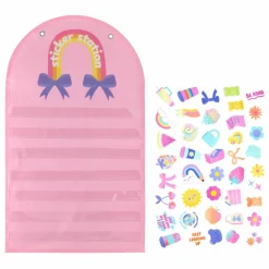 Back to School 24" x 14" Pink Sticker Station by B2C™