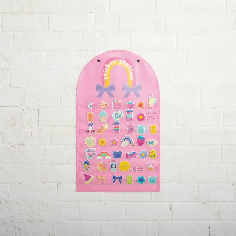 Back to School 24" x 14" Pink Sticker Station by B2C™