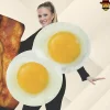 Bacon And Eggs Couples Halloween Costume Set Funny Tunic Fits Most Up To 6ft