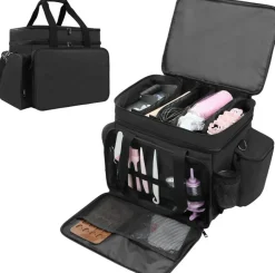 Bakers’ Storage Bag – Cake Decorating Tool Caddy for Pans, Mats, Liners & Baking Supplies, Black