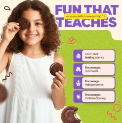 Baketivity Kids Baking DIY Activity Kit - Bake Delicious WhoopiePie with Pre-Measured Ingredients – Best Gift Idea for Boys and Girls Ages 4-12