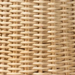 bali & pari Lavada Bohemian Natural Scalloped Rattan Pendant Lampshade