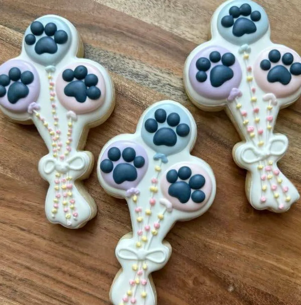 Balloon Cookie Cutter-4.5 Inch-Diswasher Safe-Metal Bunch Cookie Cutter Shape for Baking