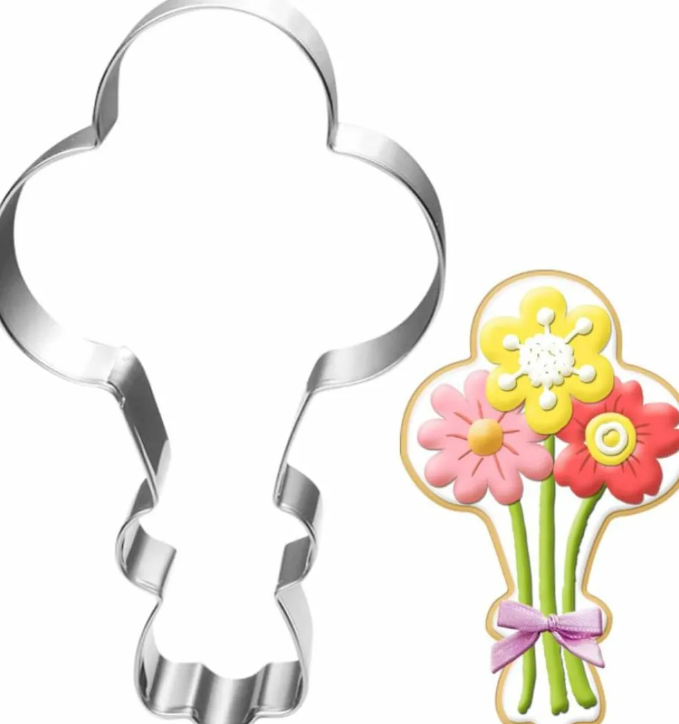 Balloon Cookie Cutter-4.5 Inch-Diswasher Safe-Metal Bunch Cookie Cutter Shape for Baking