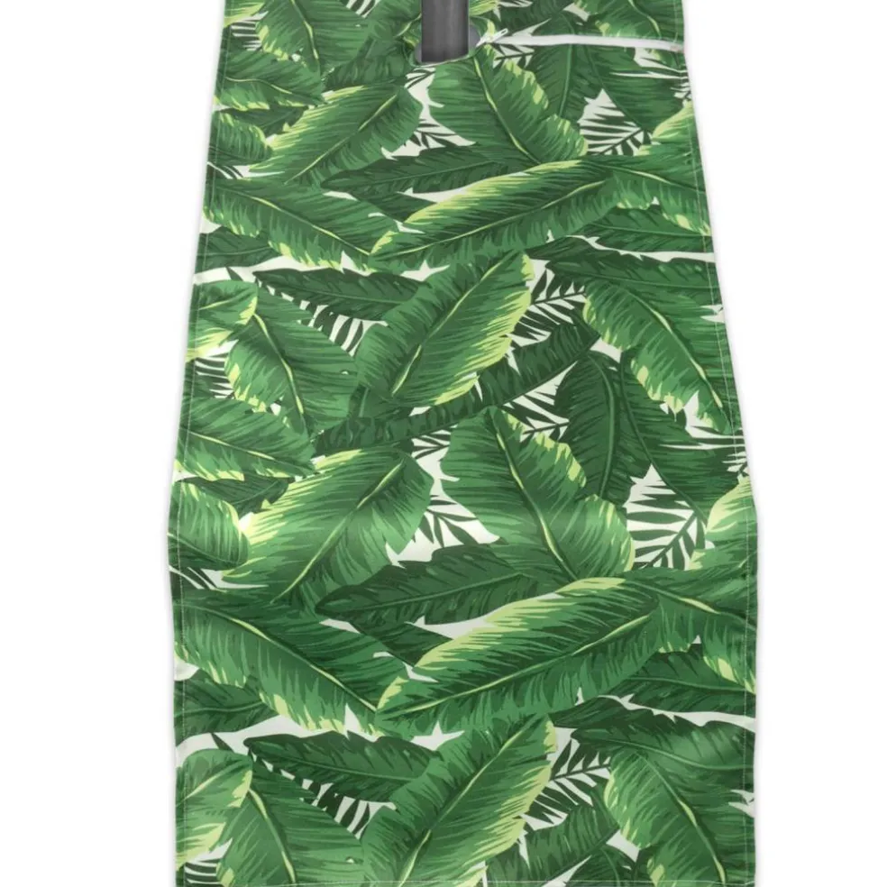 Banana Leaf Outdoor Table Runner With Zipper 14" x 108"