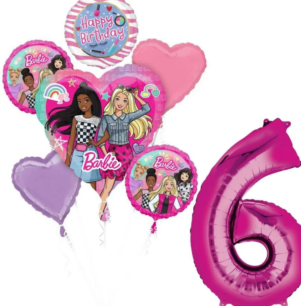 Barbie™ Birthday 7-Piece Foil Balloon Bouquet