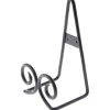 Bard's Black Twin Scroll Wall Mountable Display Easel Stand, 6.5" H x 4" W x 3.5" D