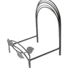 Bard's Black Wrought Iron Bowl or Deep Platter Stand, 8" H x 6" W x 5.5" D (For 9" - 11" Bowls or Deep Platters)