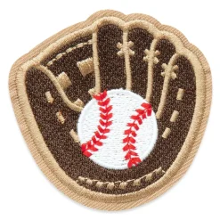 Baseball Mitt Embroidered Iron-On & Adhesive Patch by Make MarketĀ®