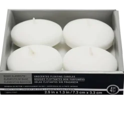 Basic Elements™ White Floating Candles, 4ct. by Ashland®