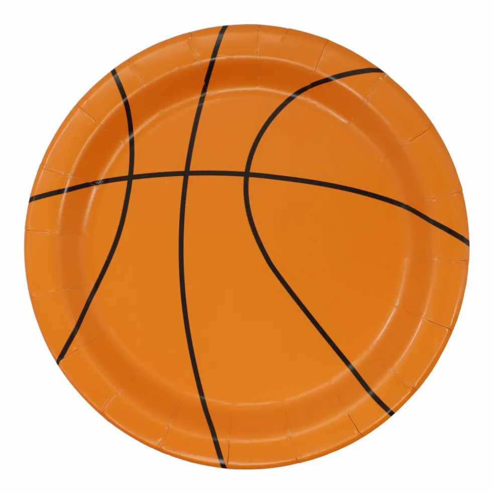 7" Basketball Paper Snack Plates, 10ct. by Celebrate It™
