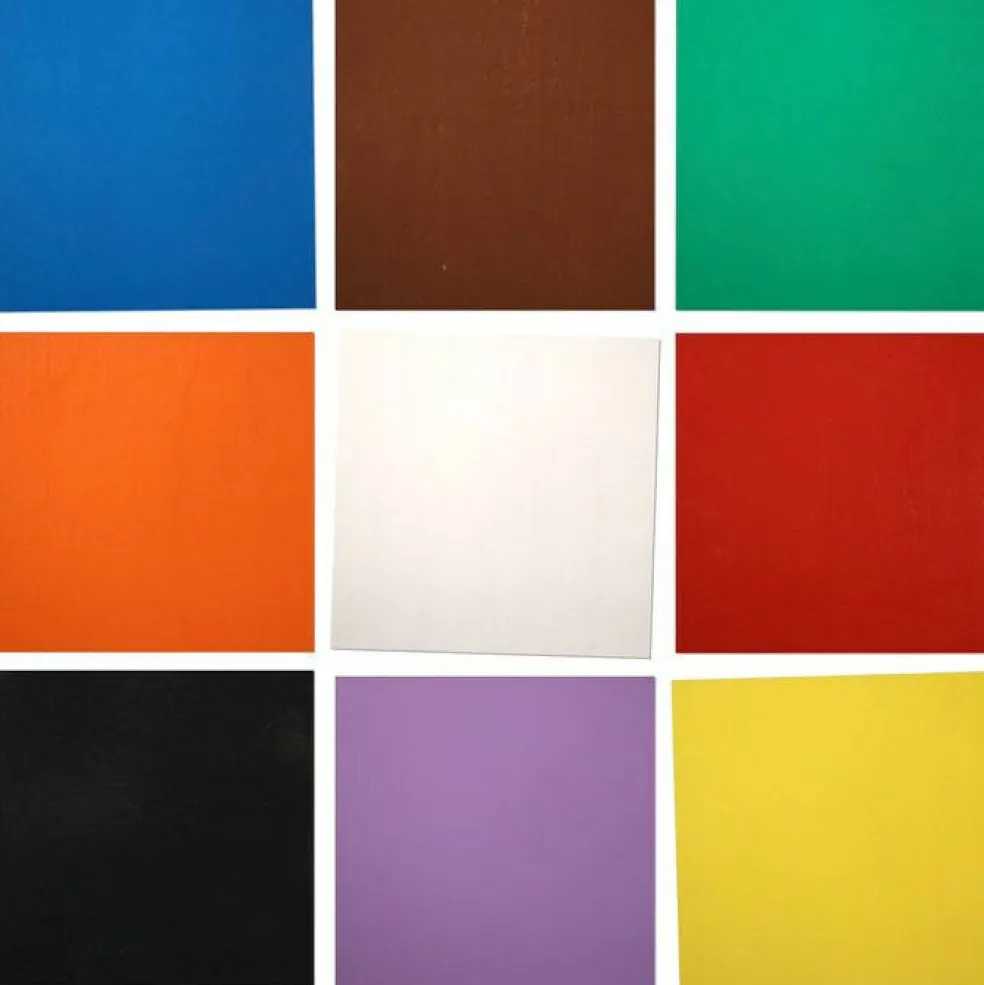 Basswood Colored Wood 12x12 inches Sheets, 1/8th, Thicknesses, Glowforge Diode Ready, 9 or 17 Different Colors Included