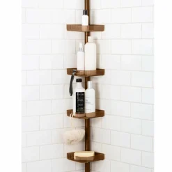 Bath Bliss 4-Tier Tension Corner Shower Organizer Caddy