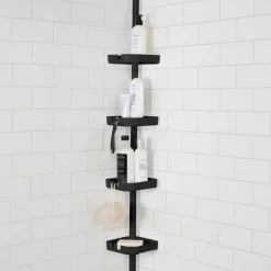 Bath Bliss 4-Tier Tension Corner Shower Organizer Caddy