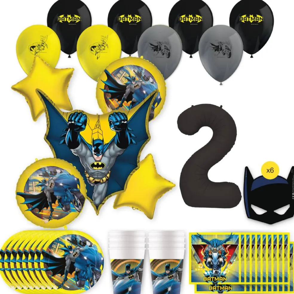 Batman Birthday Party Kit with Number