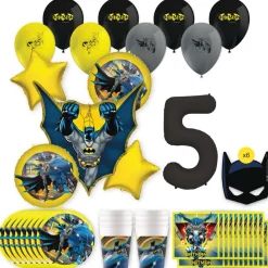 Batman Birthday Party Kit with Number