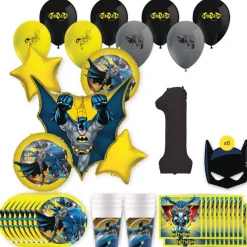 Batman Birthday Party Kit with Number