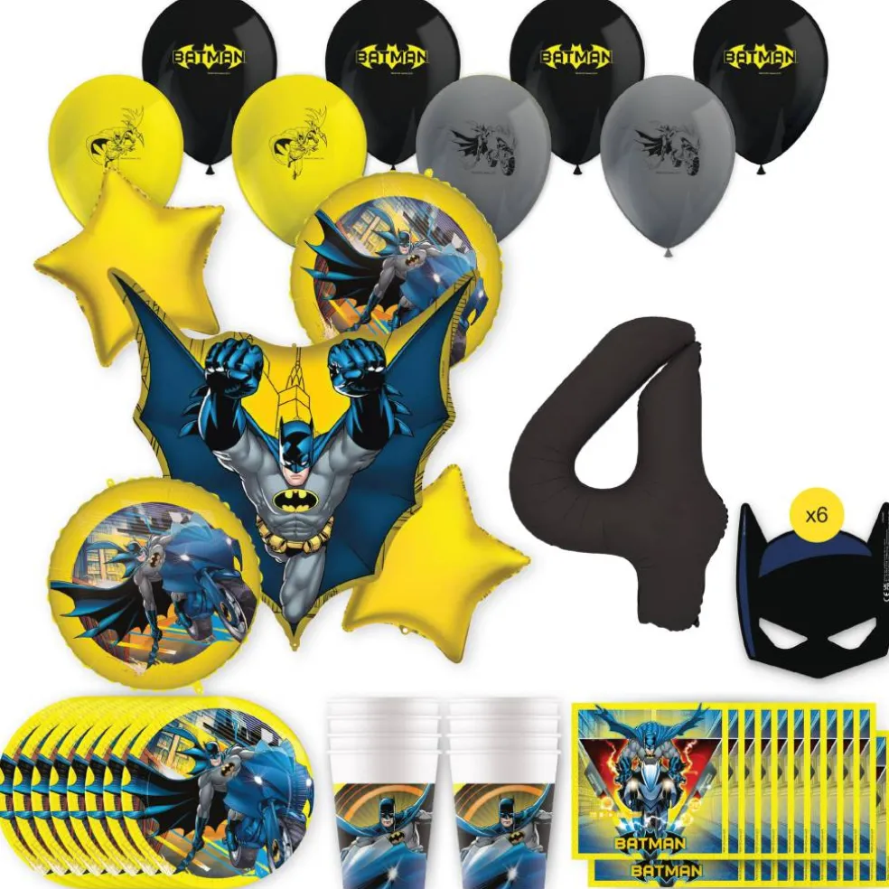Batman Birthday Party Kit with Number