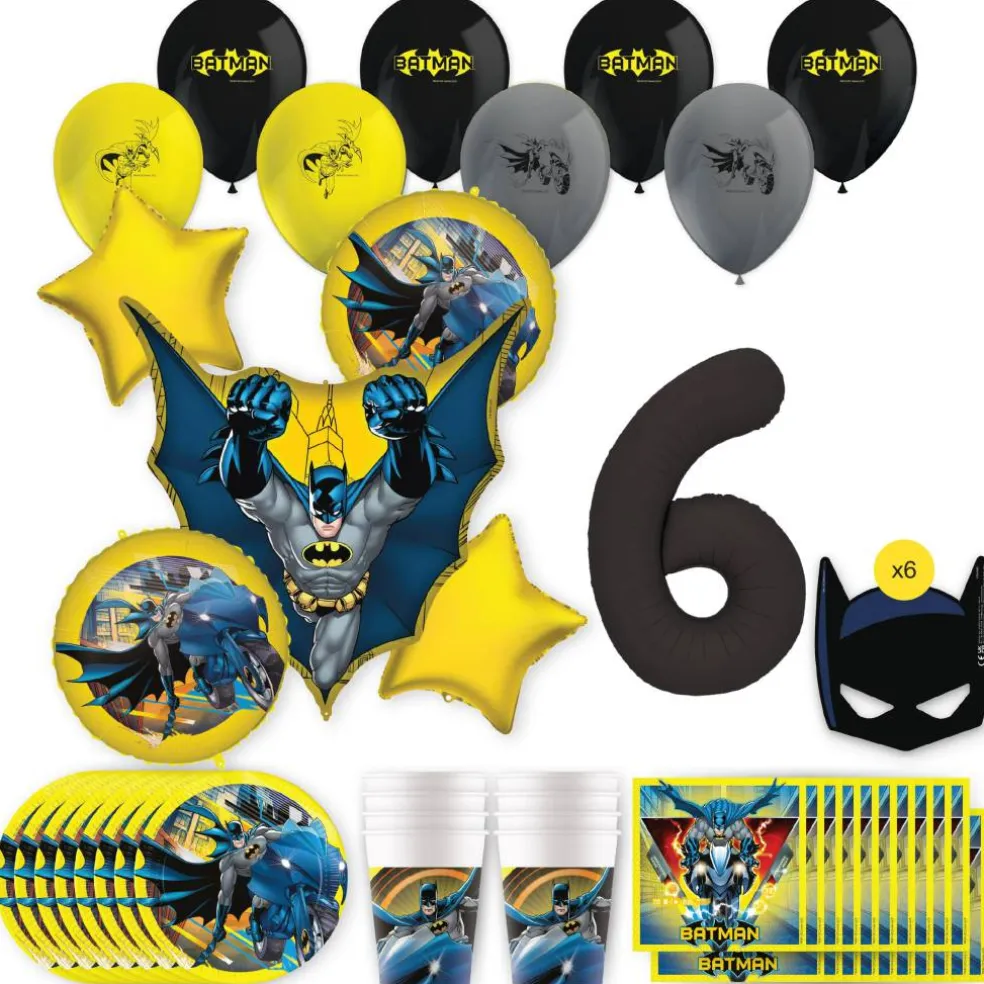 Batman Birthday Party Kit with Number