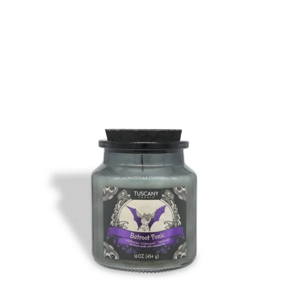 Batroot Tonic: Wildberries & Cedarwood Scented Halloween Candle (16 oz)