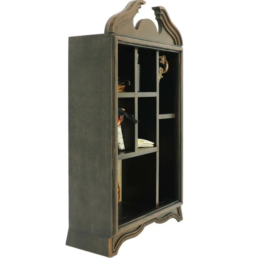 17.75" Bat Skull Curiosities Cabinet Tabletop Décor by Ashland®