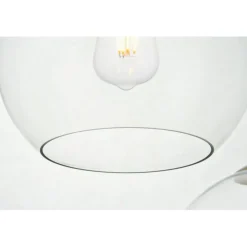 Baxter 3 Lights Brass Pendant With Clear Glass
