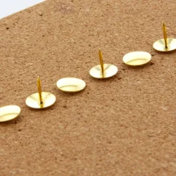 BAZIC Brass (Gold) Thumb Tacks, 200 Count, for Cork Boards Bulletin