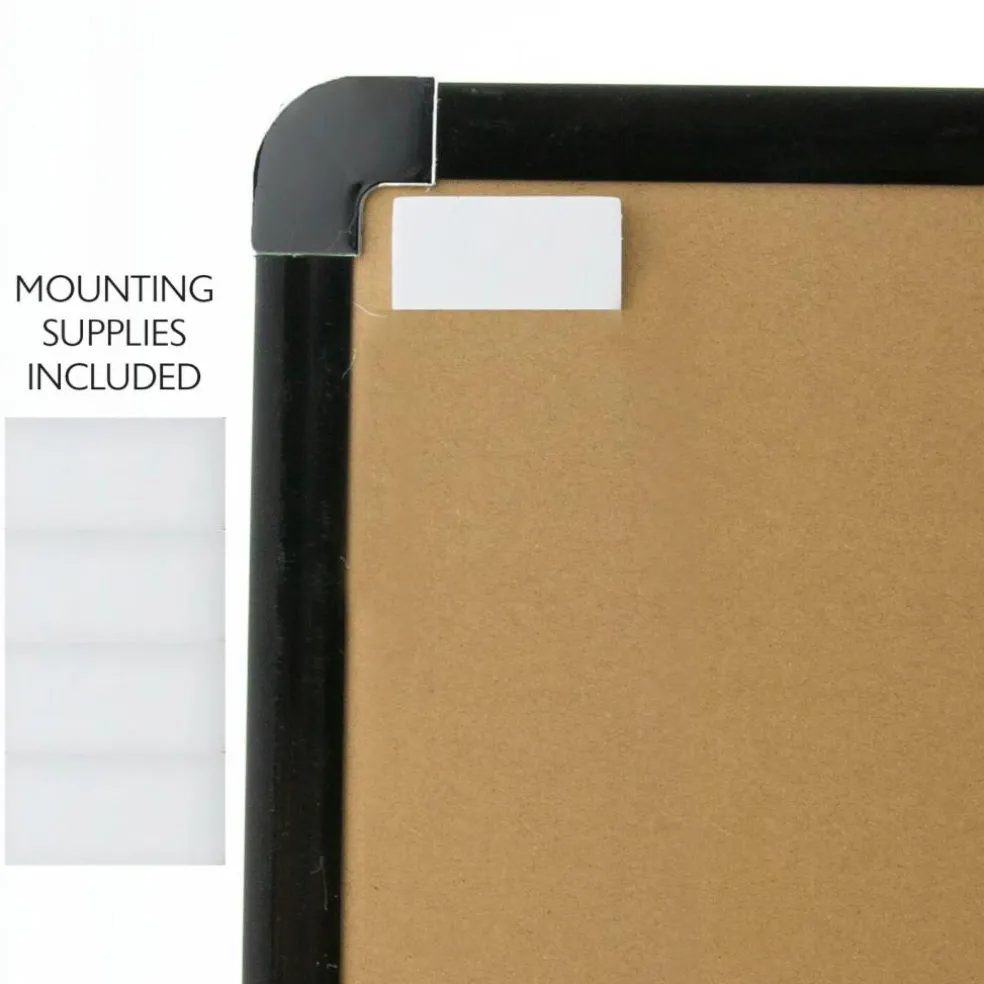 BAZIC CLASSIQUE Cork Framed Magnetic Dry Erase Board 17" X 23"