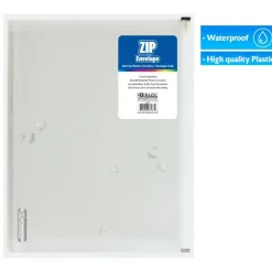 BAZIC Clear Zip Envelope, A4 / Letter Size