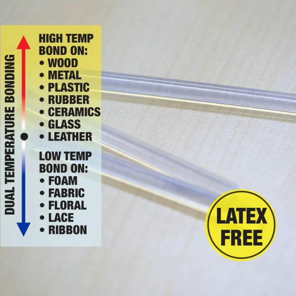 BAZIC Dual Temp Mini Hot Glue Sticks, 3.9 in x 0.27 in, 20 Count