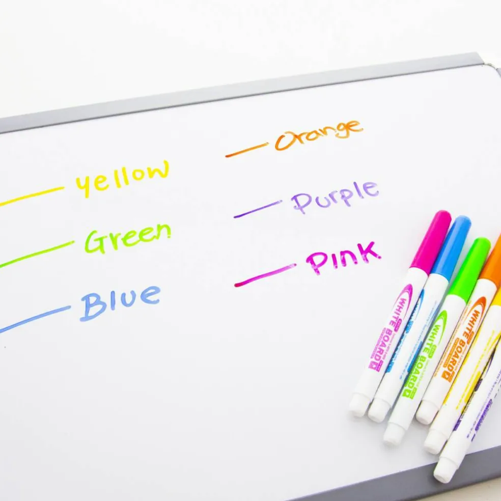 BAZIC Fine Tip Bright Color Dry-Erase Marker (6/Pack)