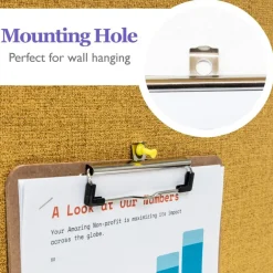 BAZIC Hardboard Clipboard with Low Profile Clip