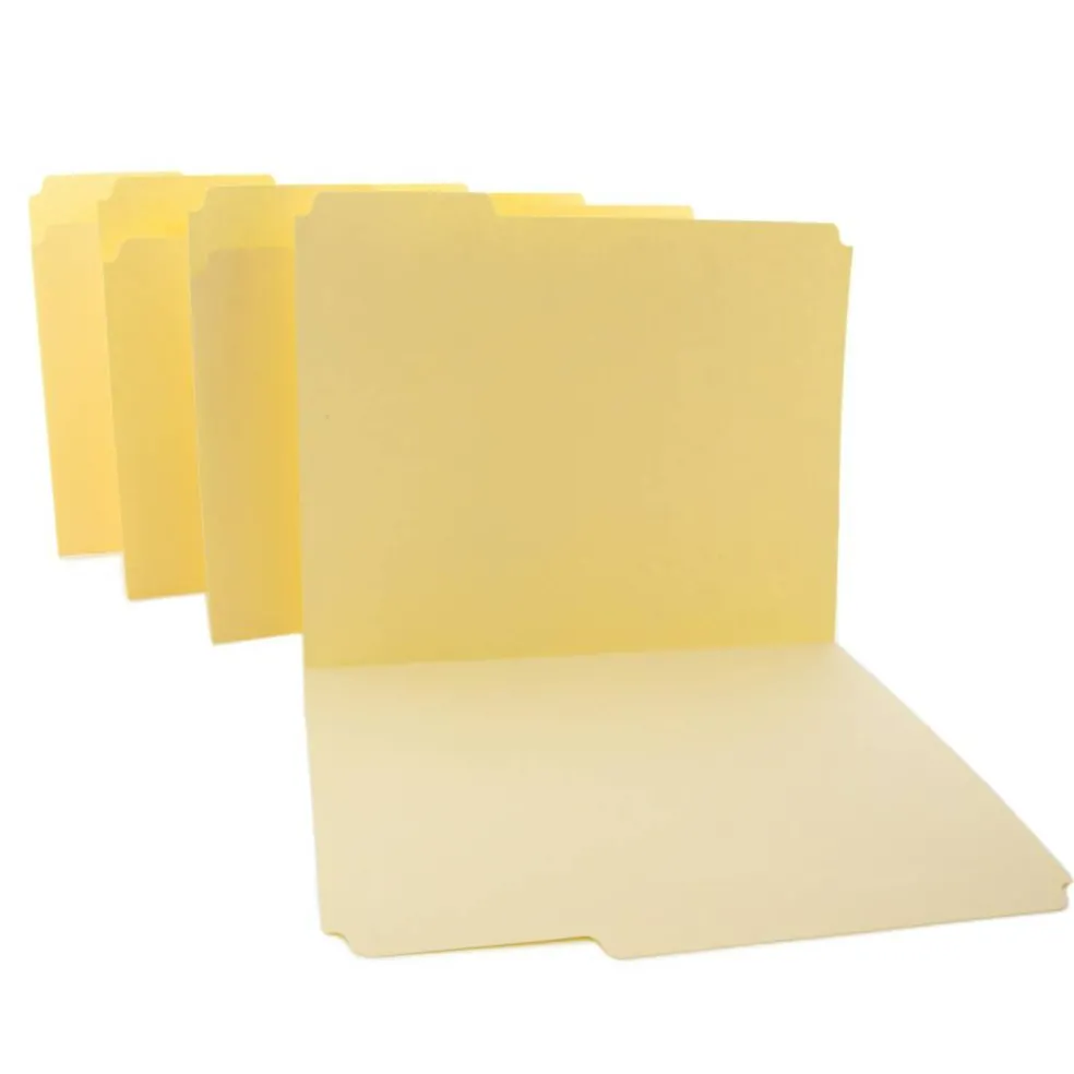 BAZIC Letter Manila File Folders, 1/3-Cut, 12 Count